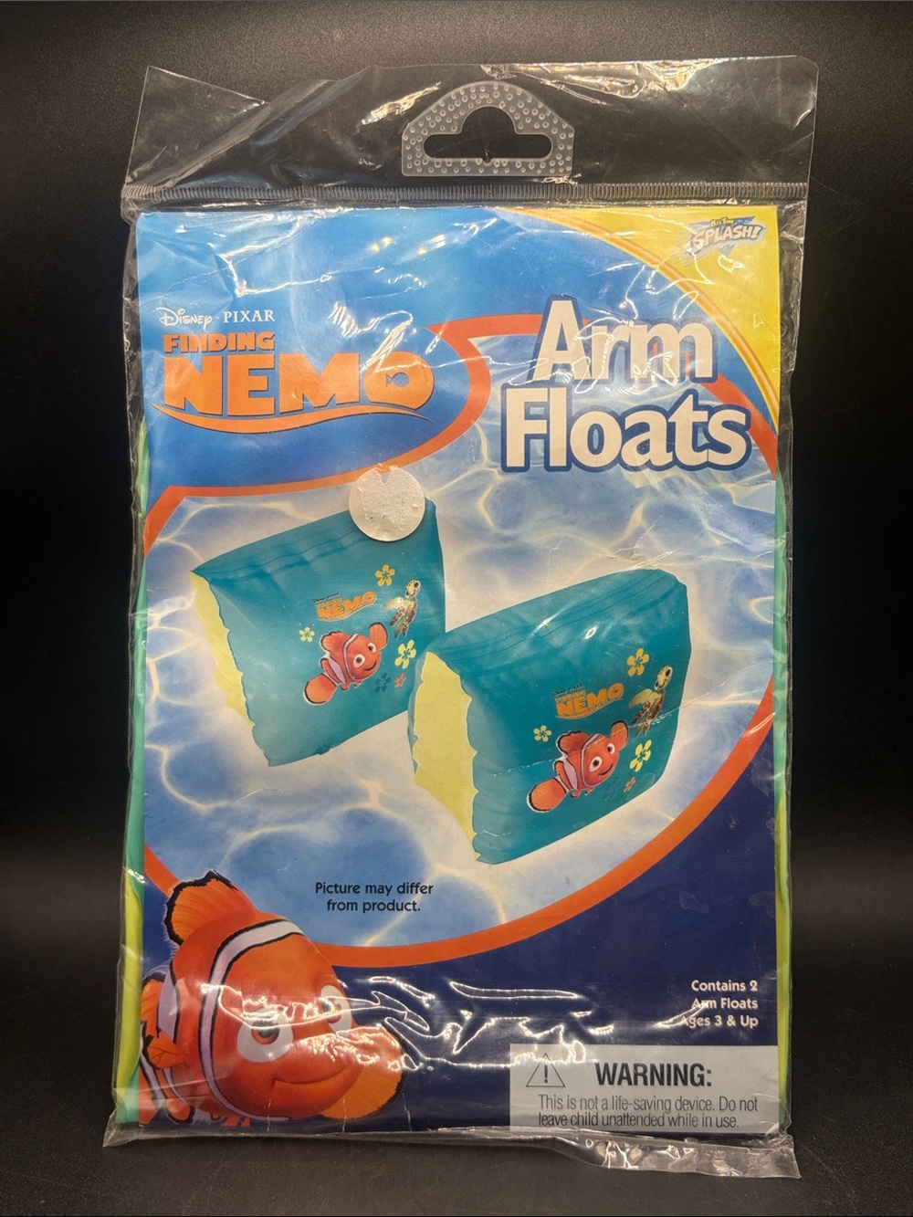 2008 Pixar Finding Nemo Arm Floats Floaties Original Package Y2K Pool Accessory